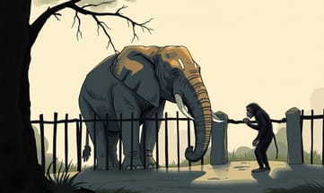 ゾウとテナガザル、見えないダメージが積もる
