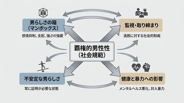 初めてジェンダー論を学ぶ人に向けたヘゲモニック・マスキュリニティの実態と誤解の違い解説