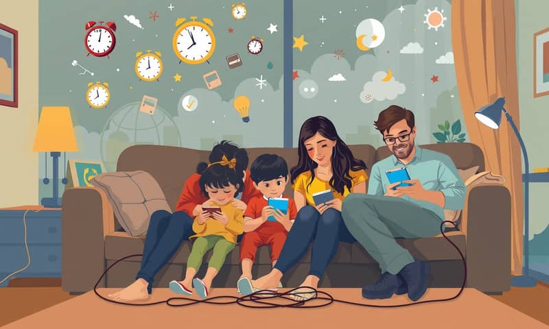 smartphone-impact-family-sleep-relations