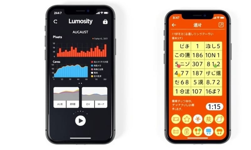複雑な欧米のアプリとシンプルな日本のアプリの画面比較