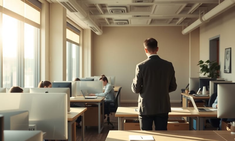 何でもない、ただの日常的な職場の風景