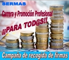 Firma para una carrera y una promoción profesional PARA TODOS